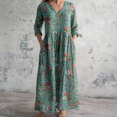 Sophie | Comfortable Summer Floral Maxi Dress