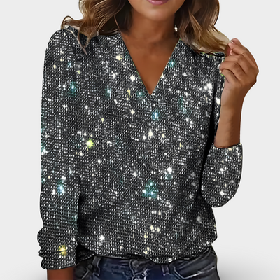 Victoria™ - V-neck Diamond Blouse