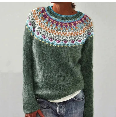 Martha | Multi-Striped Cozy Knit Sweater