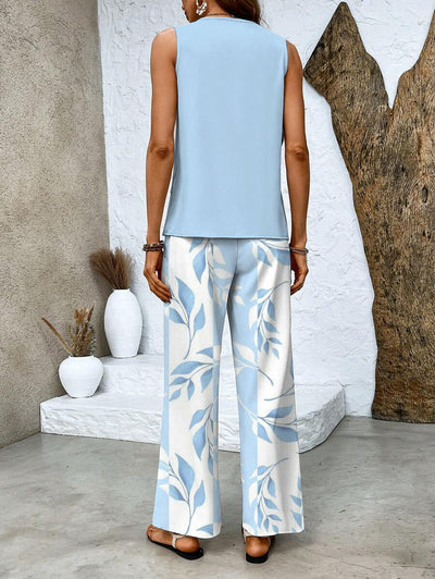 Alba | Stylish Floral Top and Trouser Set