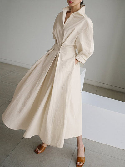 Clémence™ | Buttoned Midi Dress