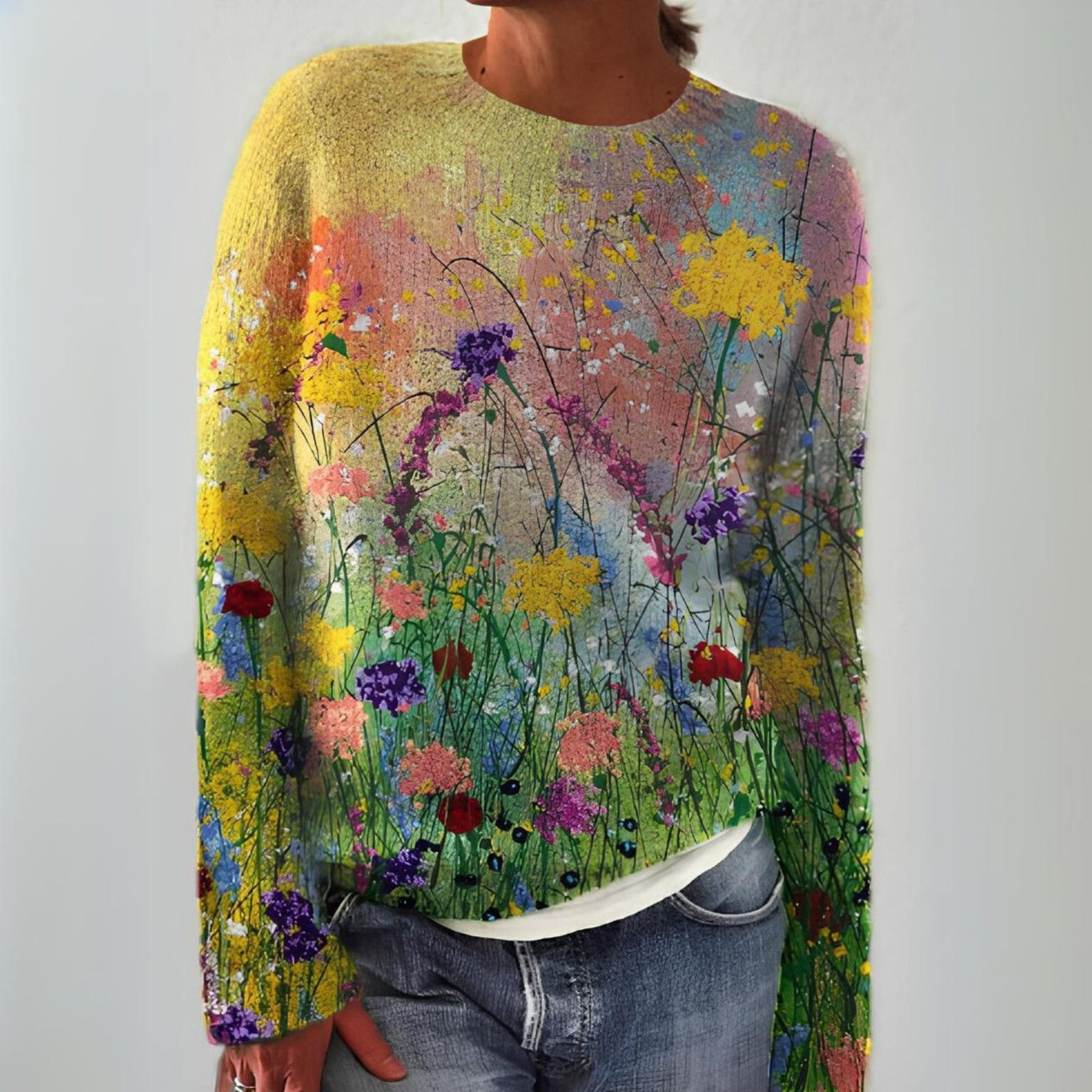 Melody | Artistic Patterned Soft Knit Sweater