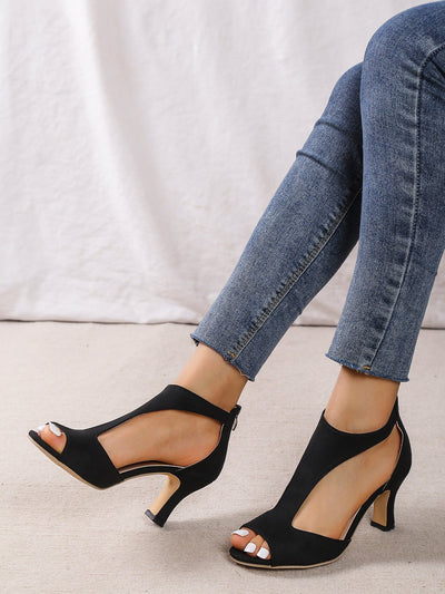 Laluna | Stylish High Heels with Open Toe