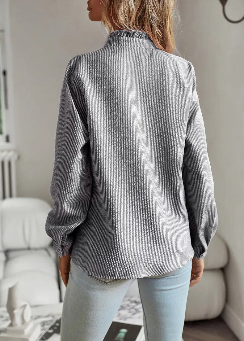 Daisy | Stylish Ruffled Button-Down Blouse