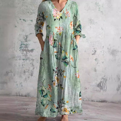 Sophie | Comfortable Summer Floral Maxi Dress