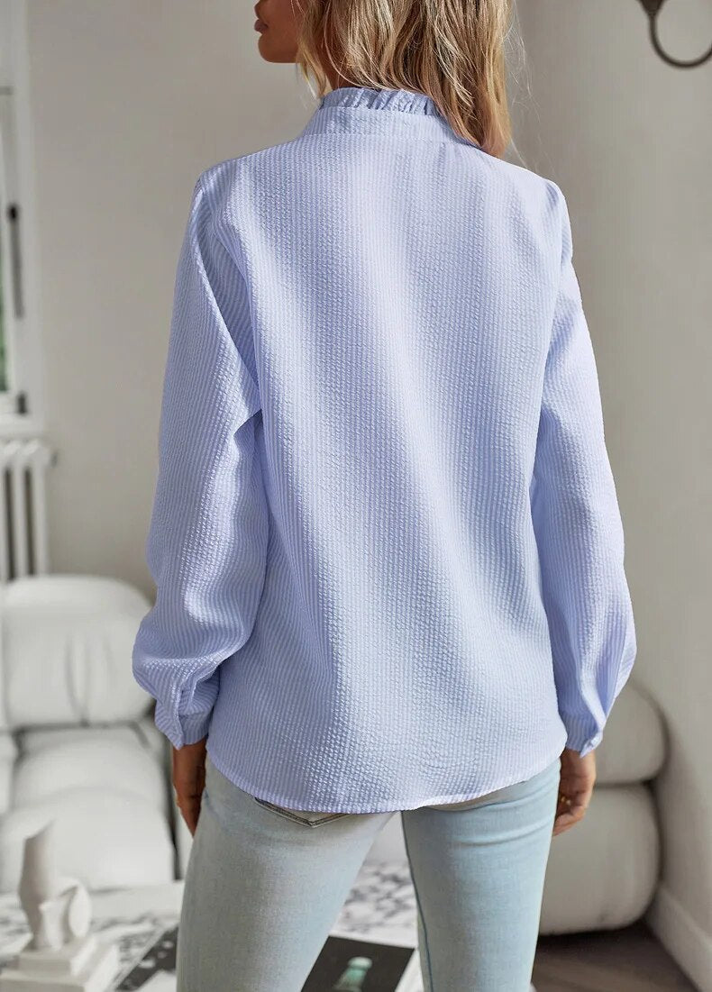 Daisy | Stylish Ruffled Button-Down Blouse