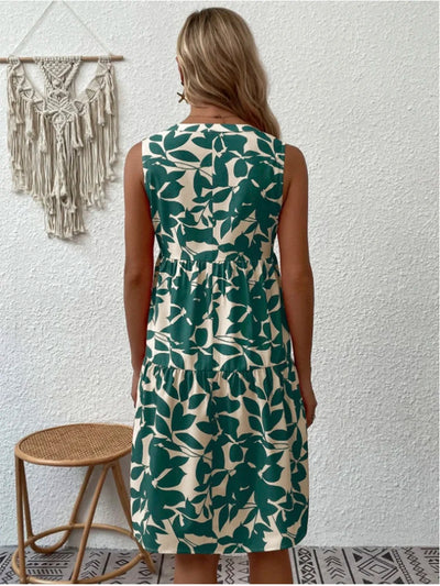 Avery | Comfortable V-Neck Print Dress