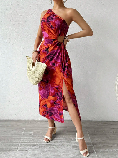 Sandra | One-Shoulder Knotted Bodycon Dress