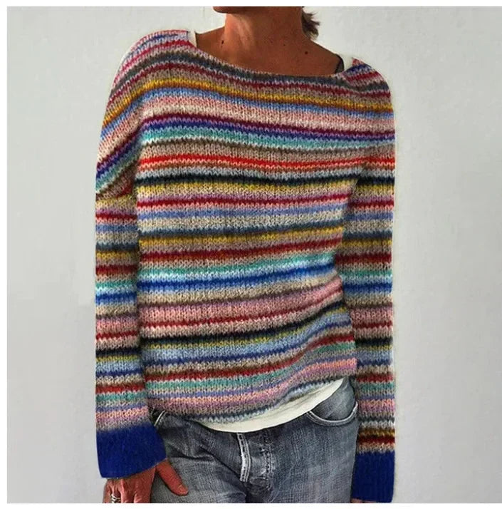 Sabrina | Casual Colorful Knit Sweater