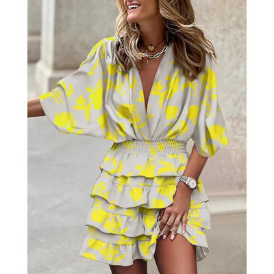 Carmen | Vibrant Colorful Ruffle Dress