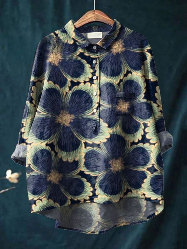 Audrey | Floral Print Relaxed Shirt