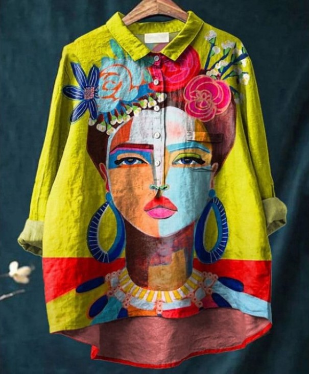 Addison | Colorful Artistic Print Shirt