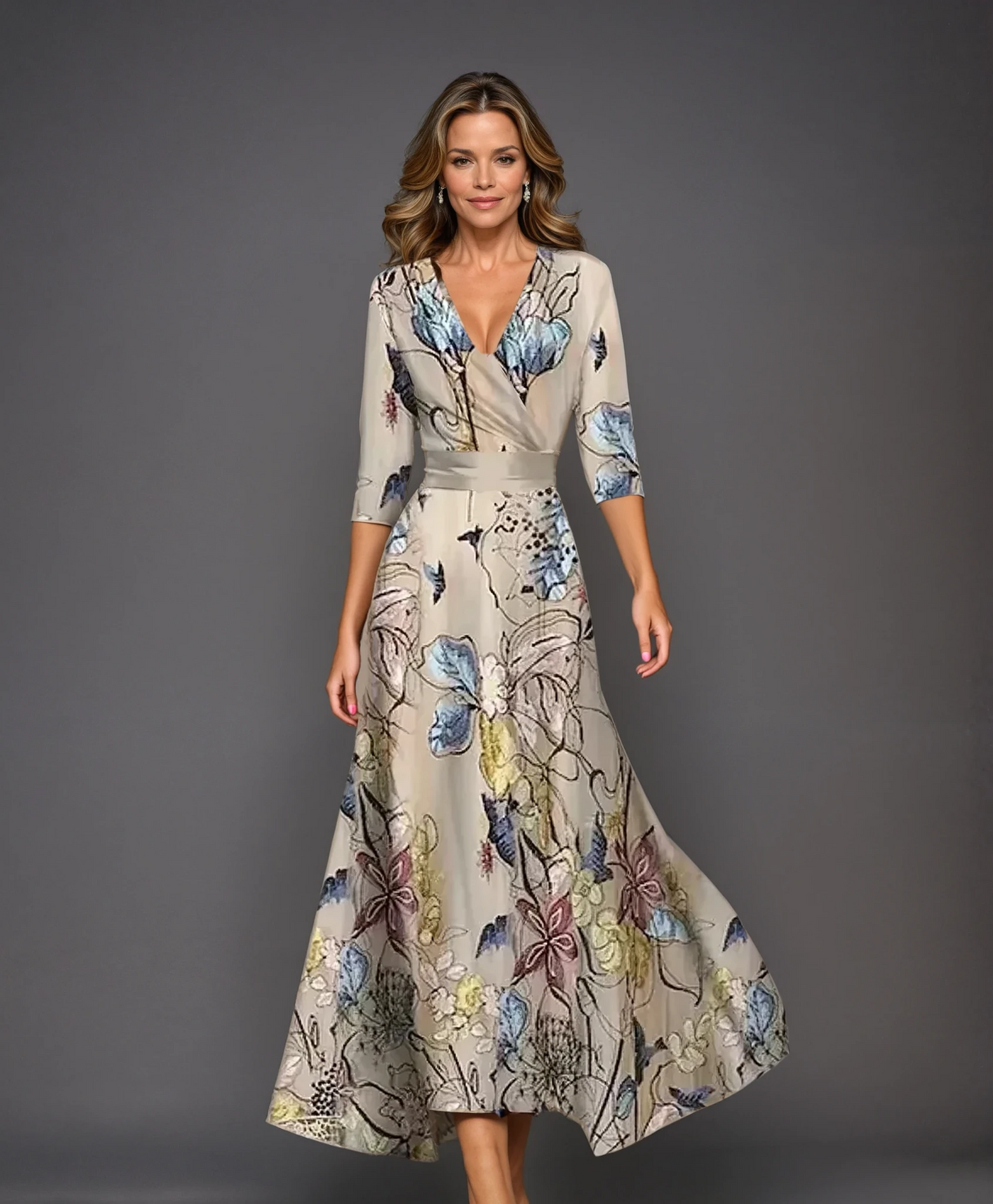 Caroline | Elegant Summer Floral Dress