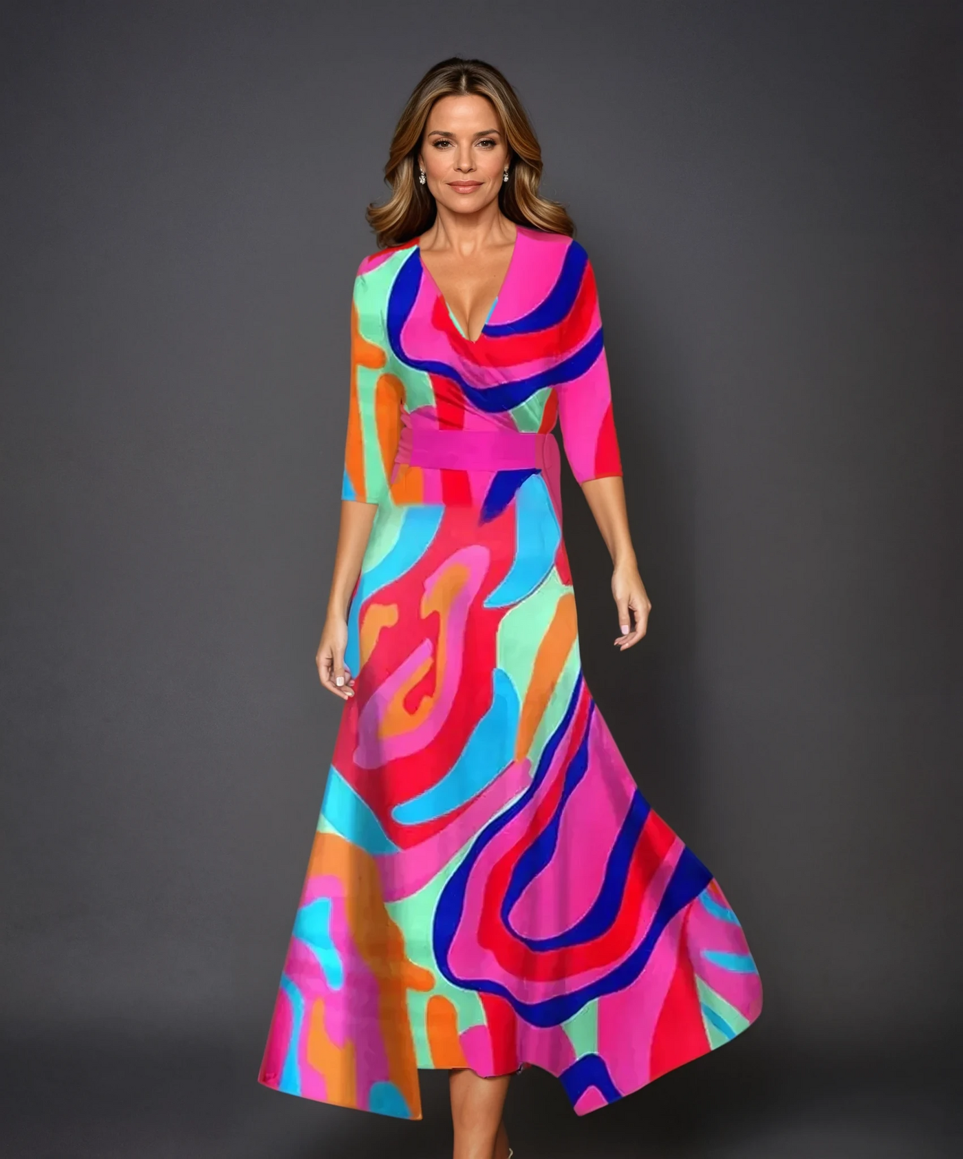 Caroline | Elegant Summer Floral Dress