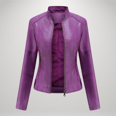 Karolina | Slim Faux Leather Jacket