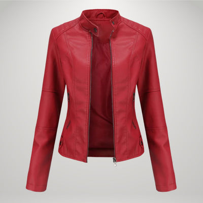 Karolina | Slim Faux Leather Jacket